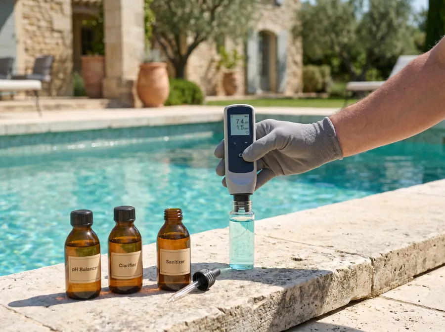 Analyse de l'eau au photomètre professionnel et traitement